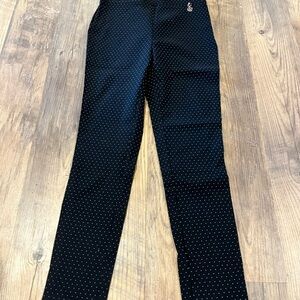 Tommy Hilfiger Black Pants with White Dots